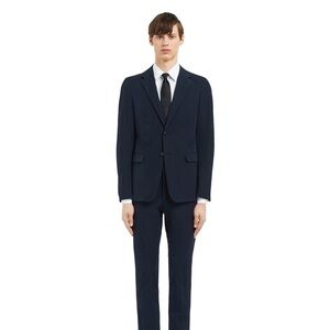 4800$ MSRP Prada Suit Jacket Size 50R Navy Blue
